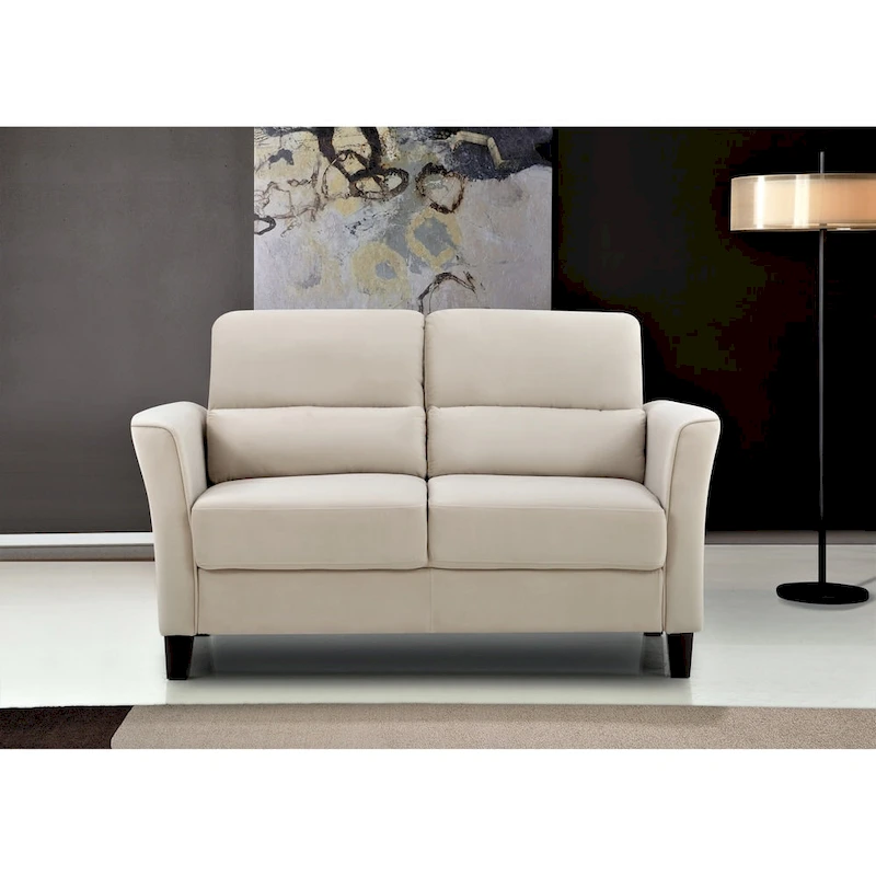 Chole Velvet Loveseat with Gently Curved Arms