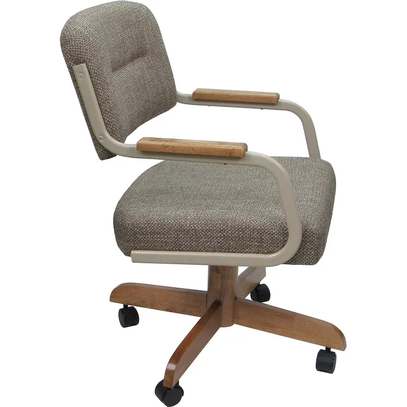 Swivel Tilt Kitchen Caster Chair with Wheels M-115 - 18 inch Seat
