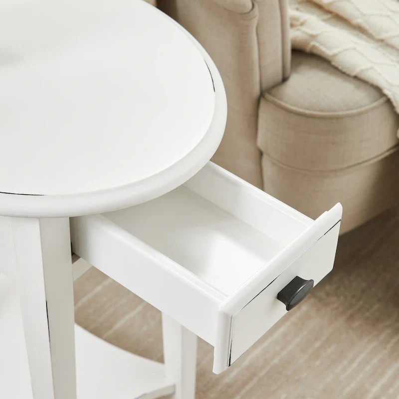 Hardwood Oval Side Table