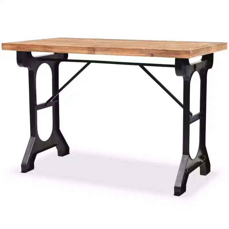 vidaXL Dining Table Solid Fir Wood Top 48x25.6x32.3