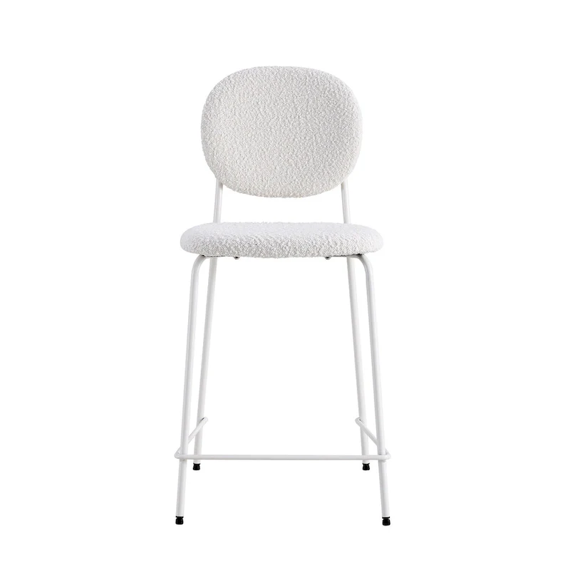 Carley Boucle Bar Height Stools (Set of 2)