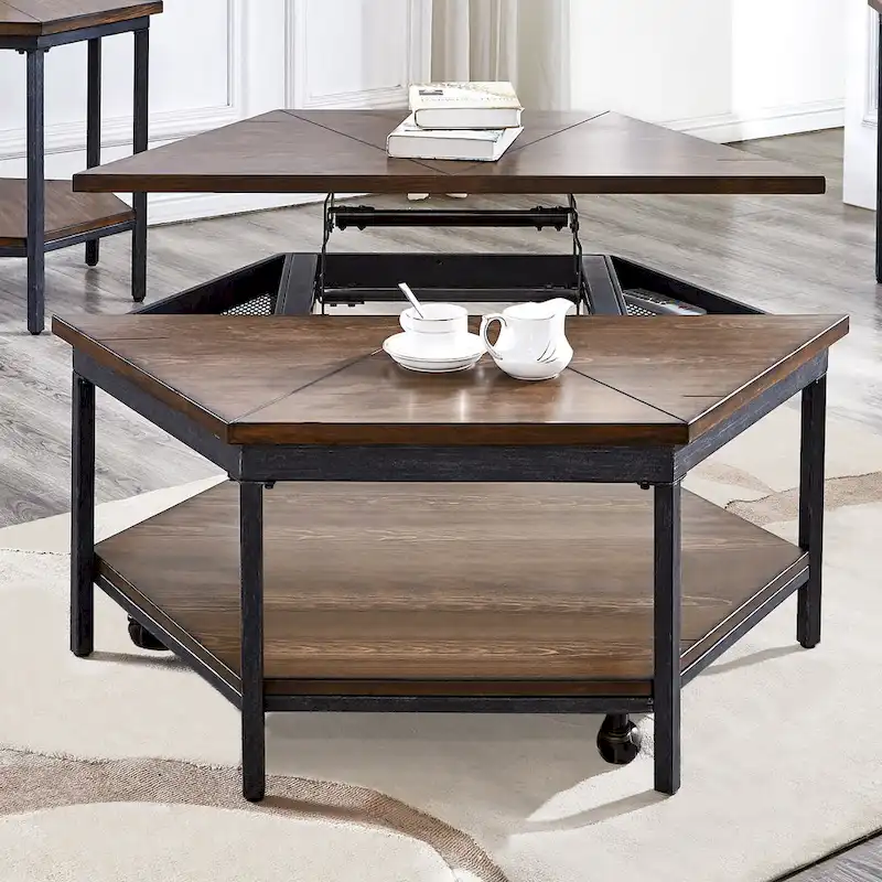 Upton Hexagon Lift Top Coffee Table