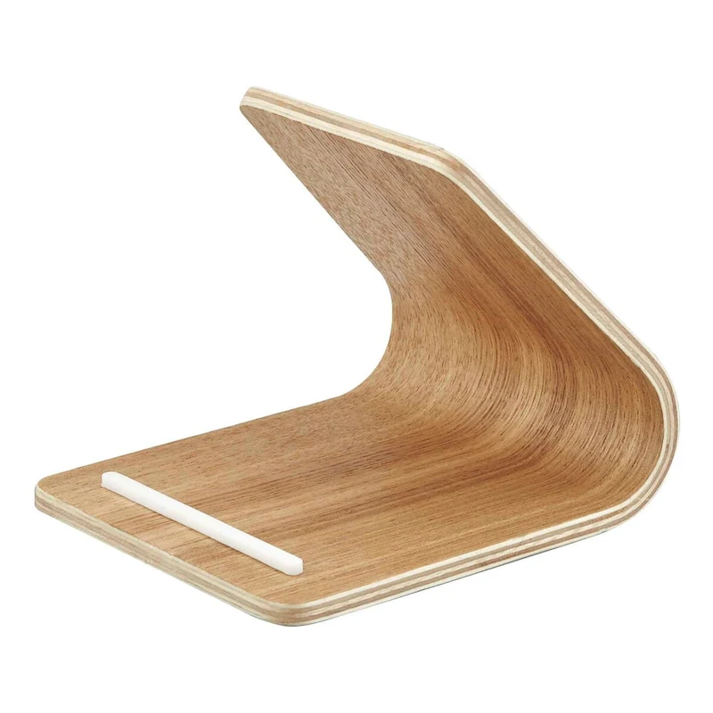 Yamazaki Home Tablet Stand, Wood - L 5.51 x W 4.72 x H 4.53 inches
