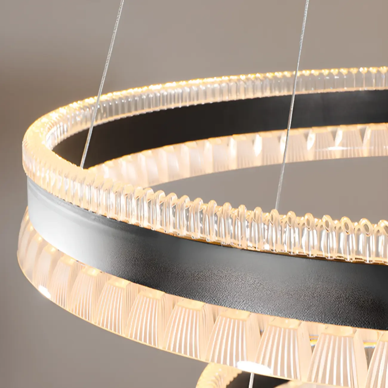 Stylish Modern Circle Tiered Ring LED Chandelier
