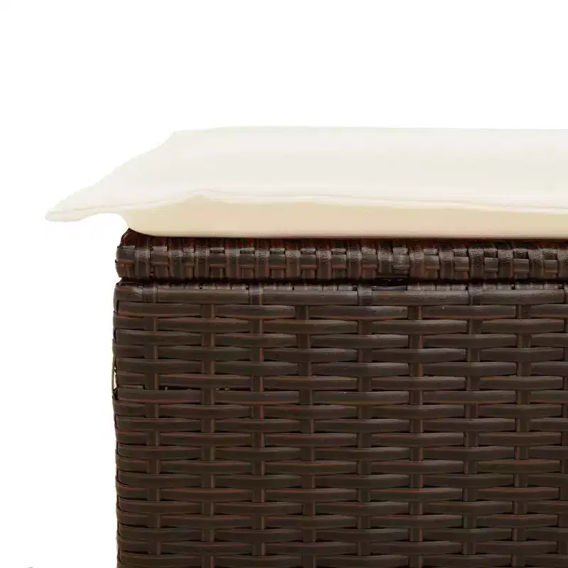 vidaXL Garden Sofa Set Rattan, Cushions