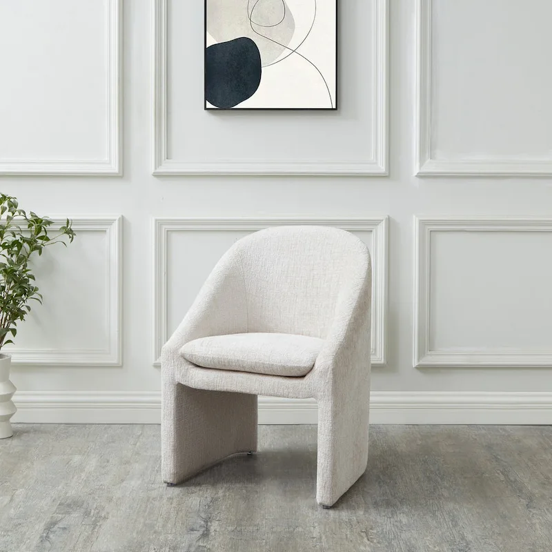 19-Inch Chenille Upholstered Dining Chair, 26W x 24D x 31H