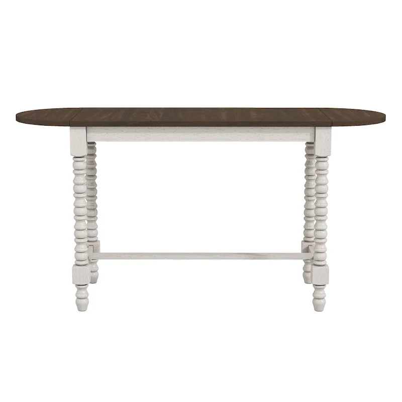 Vexl Walnut 71-inch Counter Height Table w/ Drop Leaf by Furniture of America