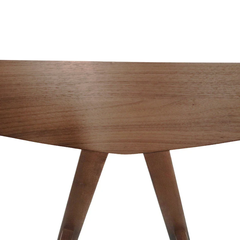 Fabric and Rubberwood Dining Chair