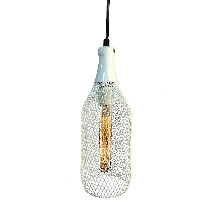 Meryl 1-light Adjustable Height White Edison Pendant
