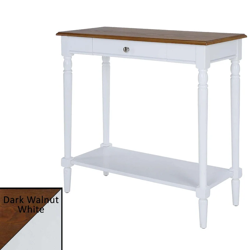 French Country 1 Drawer Hall Table with Shelf