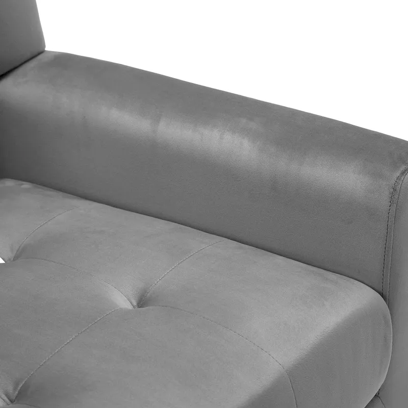 Tufted Upholstered Armchair with Wood Legs