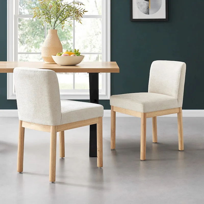 Bloomfield Chenille Low-Back / High-Back Dining Side Chair (Set of 2)