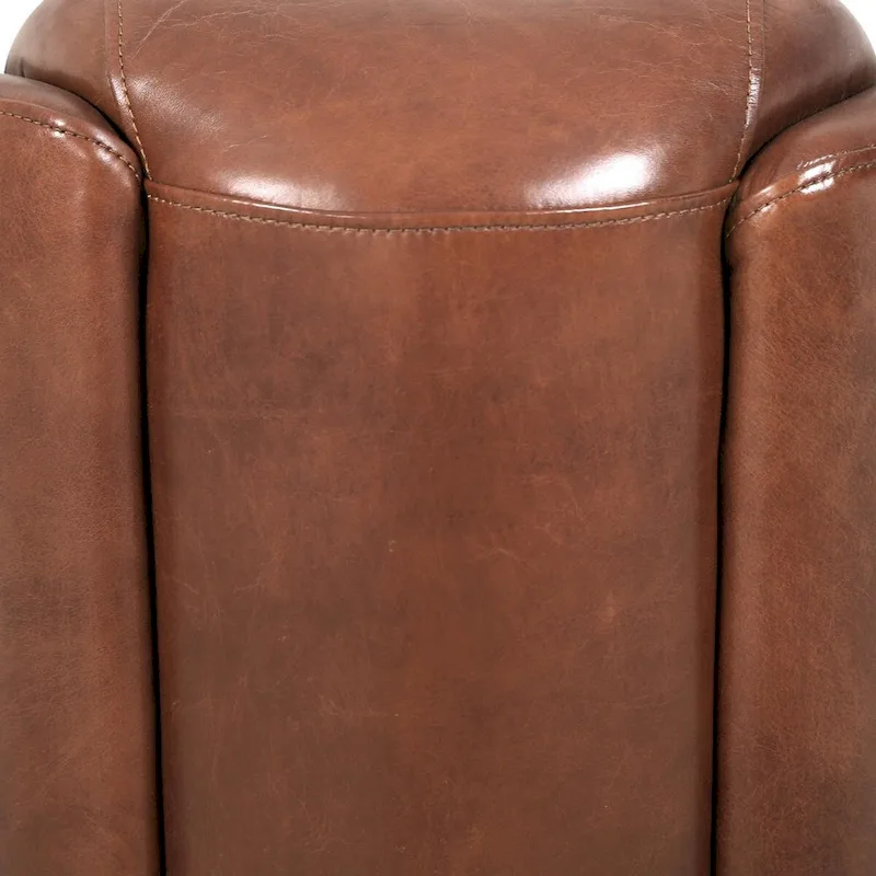 Top Grain Leather Armchair - Brown - Single Seat
