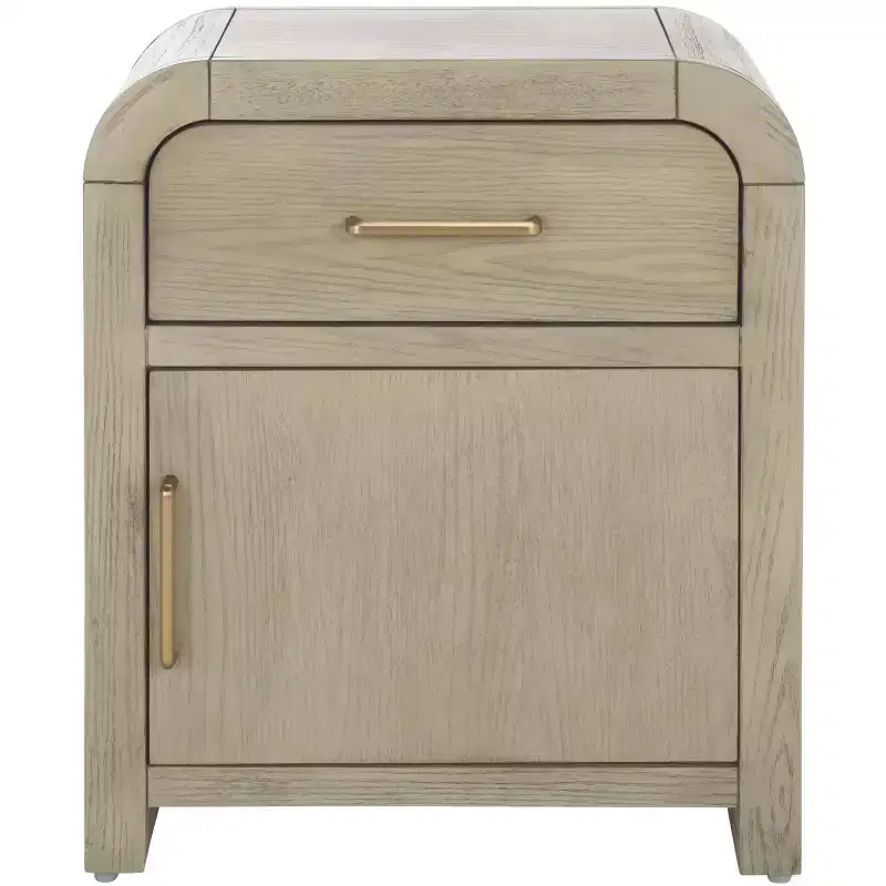 Amika Nightstand - NST2401 - White Washed - Safavieh
