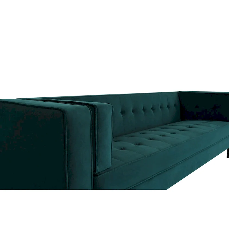 Viola Velvet Cushion 3-Seater Sofa Couch by Christopher Knight Home