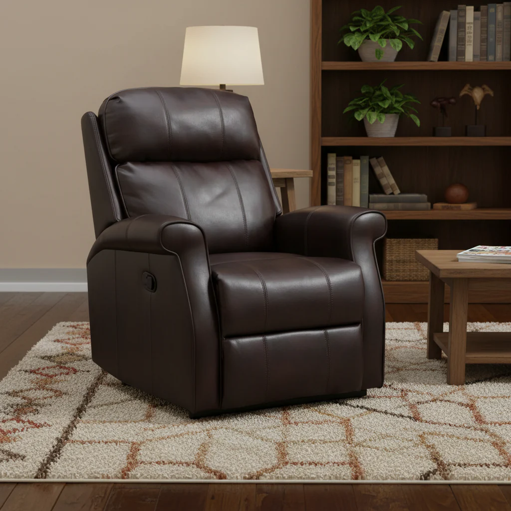 GZMR Faux Leather Elderly Power Lift Recliner Chair