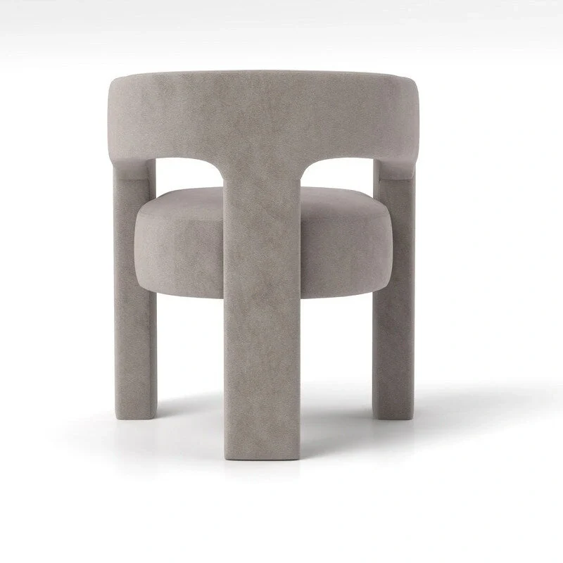 SEYNAR Modern Glam Velvet Upholstered Dining Chair, Open-Back Accent Chair Set of 6