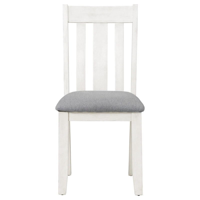 Retro Style 7-Piece Dining Table Set with Extendable Table and 6 Upholstered Chairs