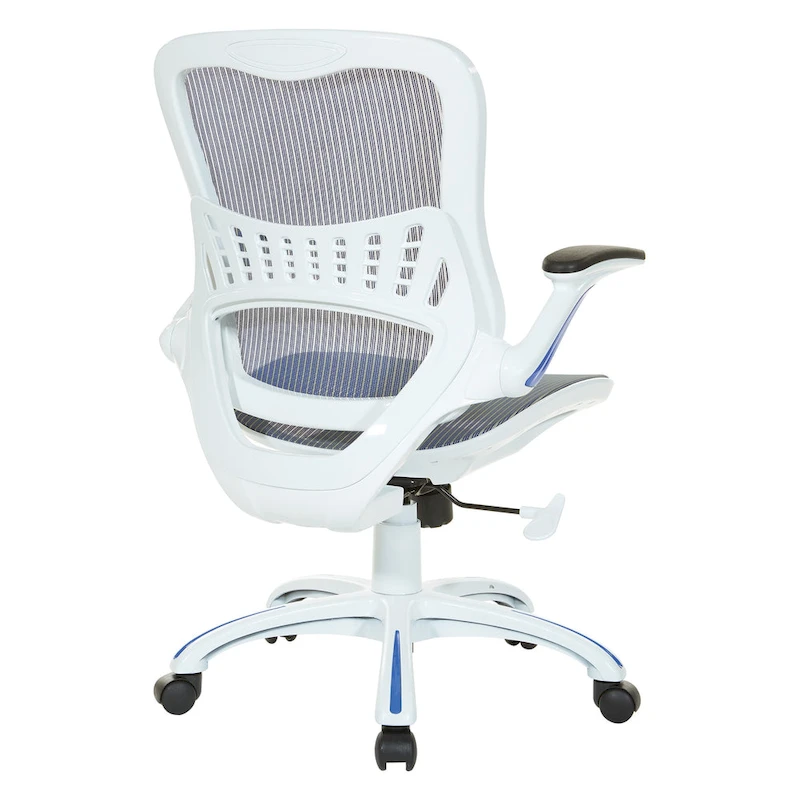 Riley Office Chair with White Mesh Seat and Back