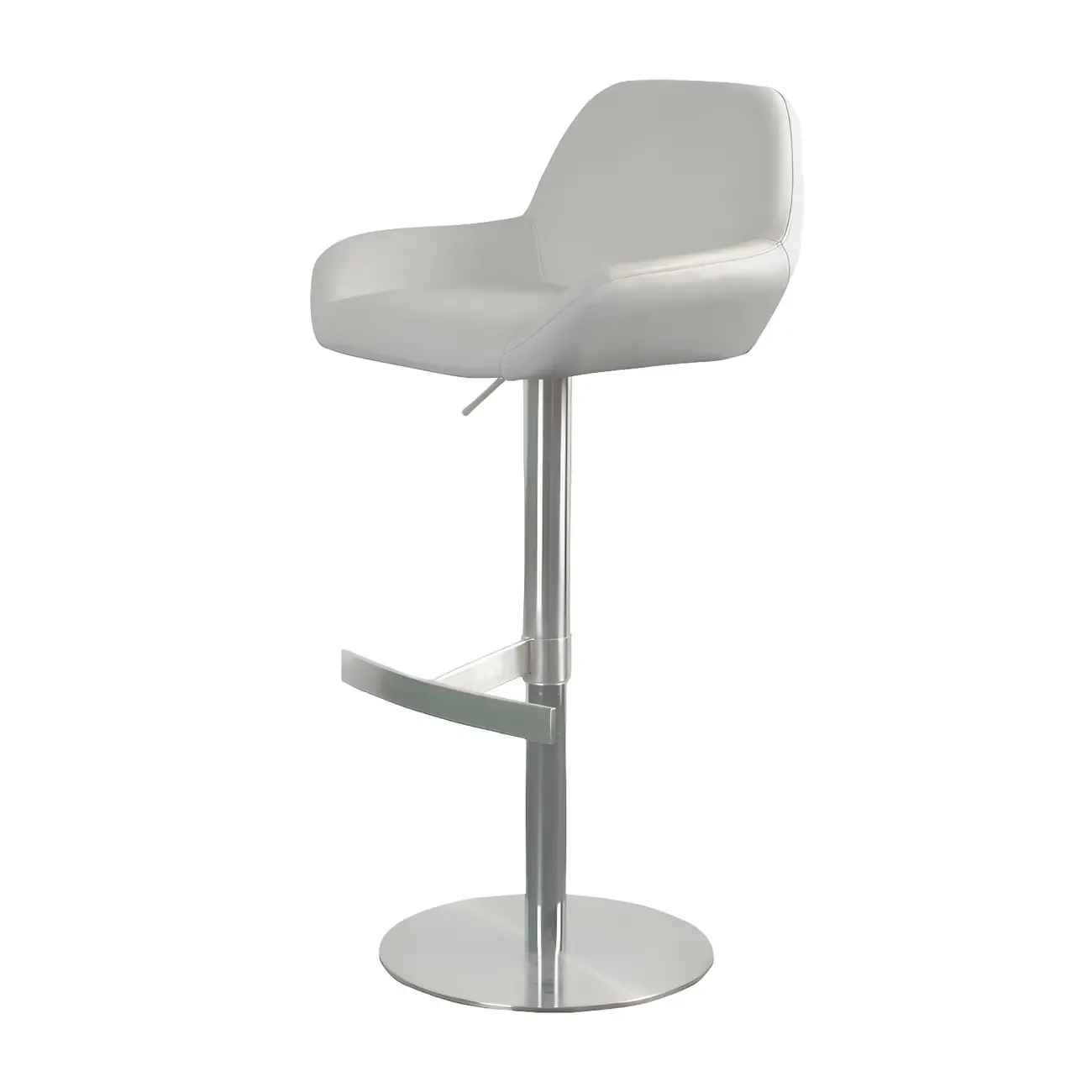 Glossy Metal Bucket Swivel Adjustable Bar Stools