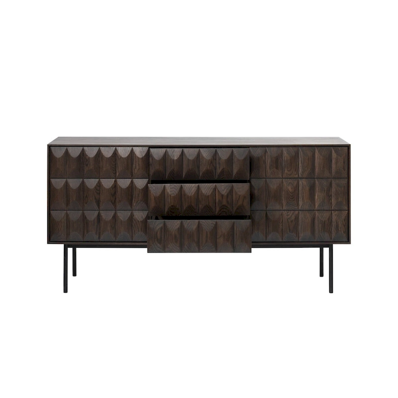 Rye Studio Modern Sideboard, Espresso Oak