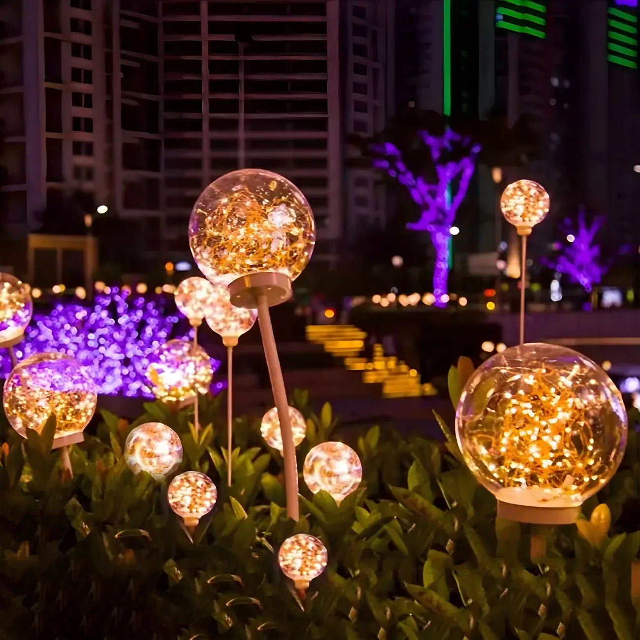 Modern Solar Globe Brightness Landscape Lighting
