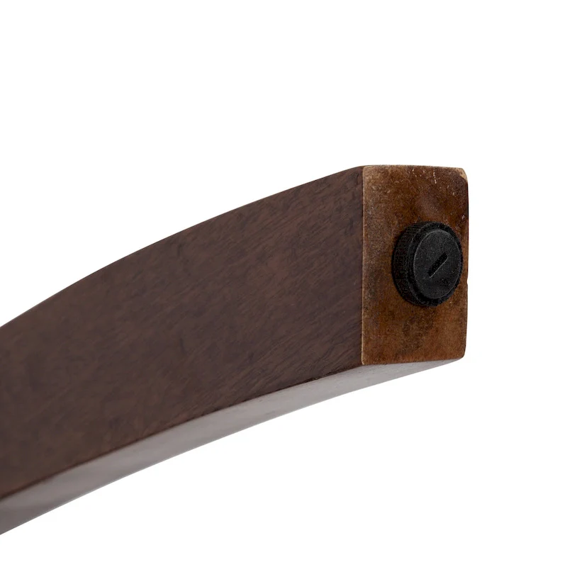 Natural Wood Round Side Table - Midcentury Modern Style