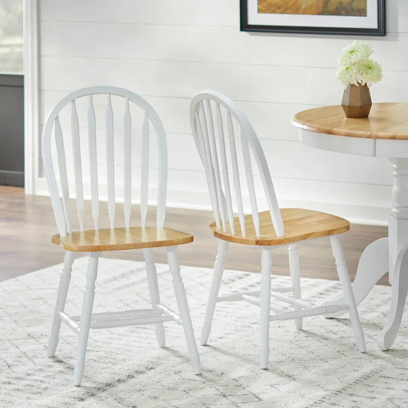 Simple Living Carolina 5-piece Farmhouse Solid Wood Dining Set with Leaf