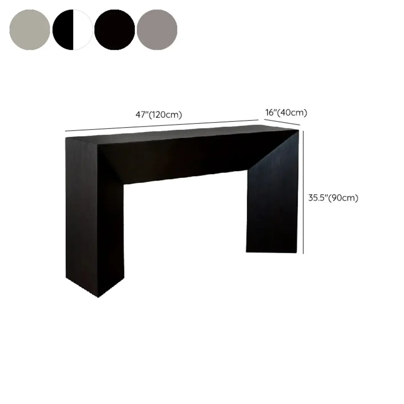 Modern Stone Top Wooden Base Console Table | HomeyFad