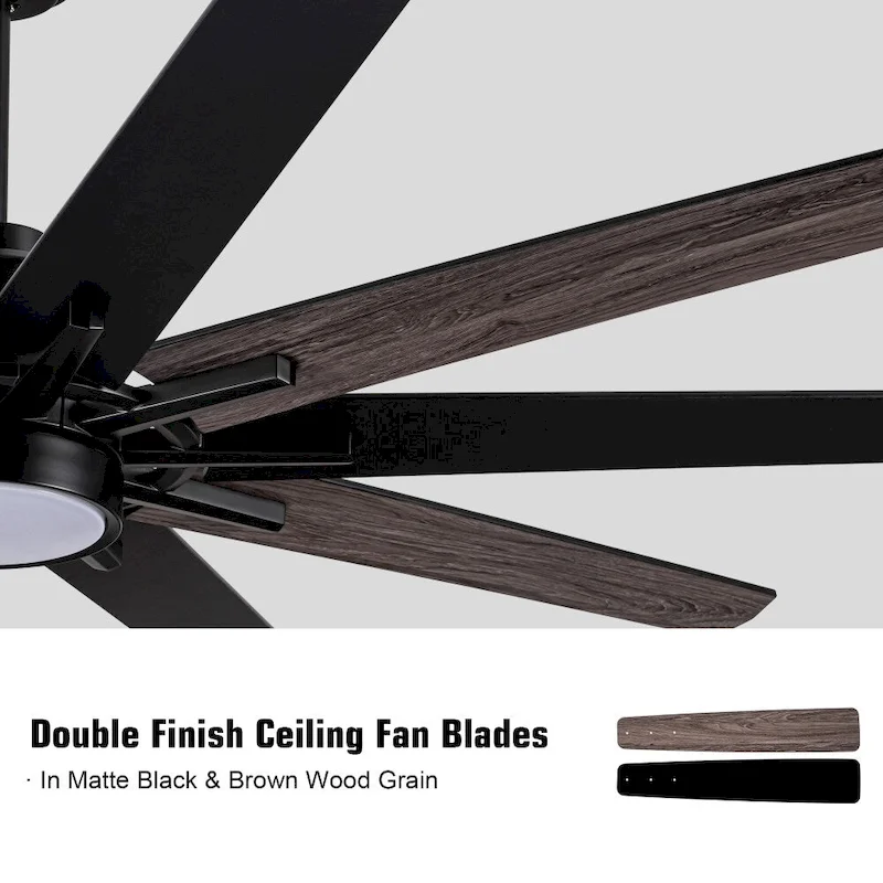 72 in.W Integrated LED Smart Ceiling Fan with Remote Control