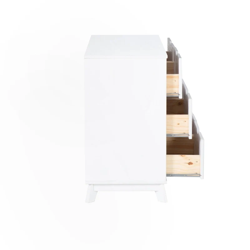 Purcell Pine Wood 3-Piece Bedroom Set with 6-Drawer Dresser and 3-Drawer Nightstands (Set of 2)