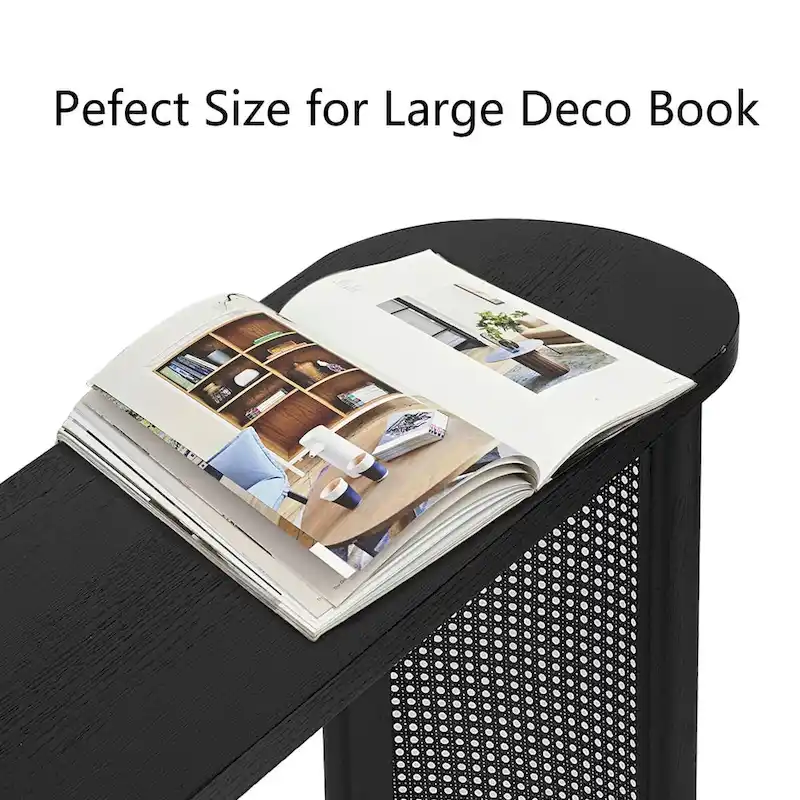 60 Solid Rattan Console Table