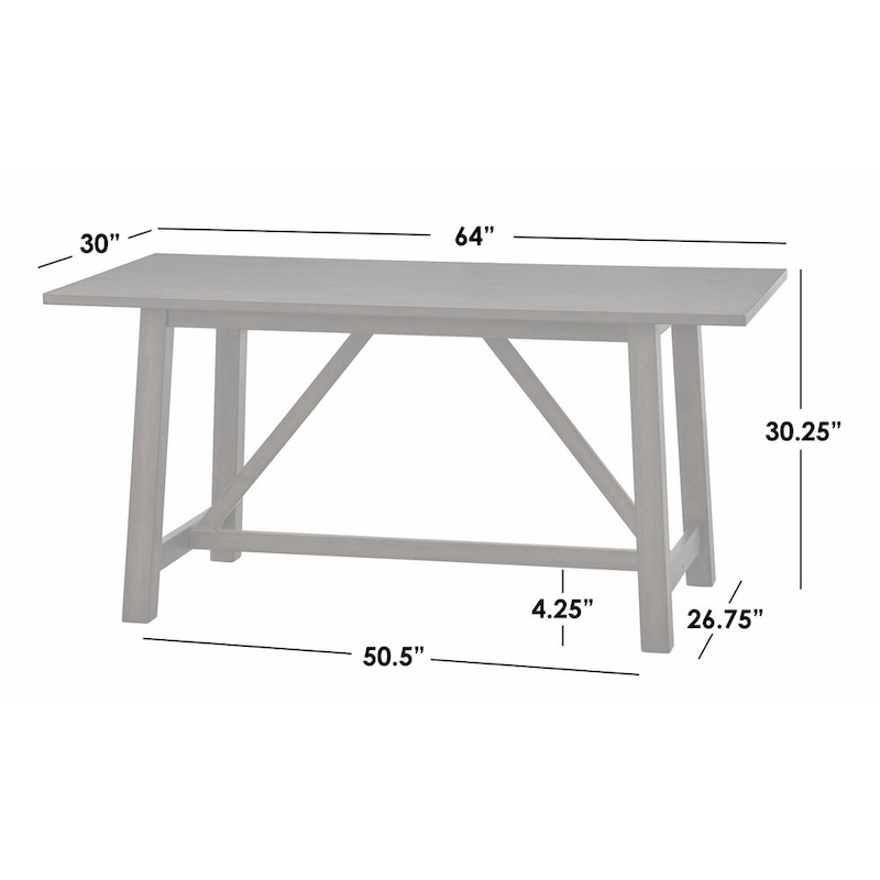 Simple Living Homestead Trestle Dining Table