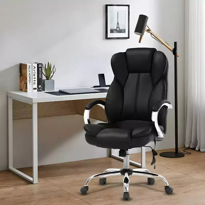 FDW Premium Office Chair Computer Chair with High Back Lumbar Support and PU Leather Upholstery