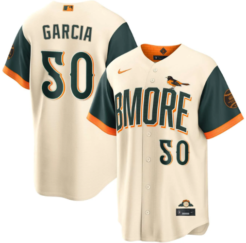 Rico Garcia Baltimore Orioles Cream 2026 City Connect Jersey