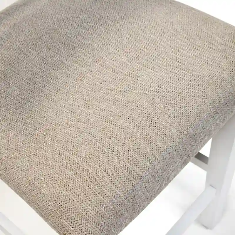 Furniture of America Biaz Farmhouse White Wood Counter Height Chairs (Set of 2)