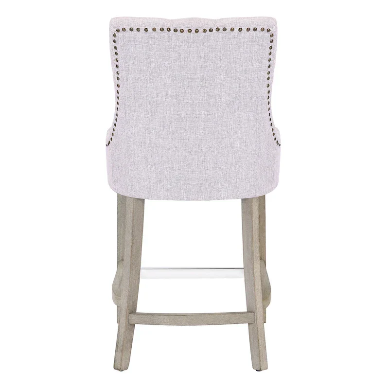 Carter 24 Upholstered Button Tufted Counter Bar Stool