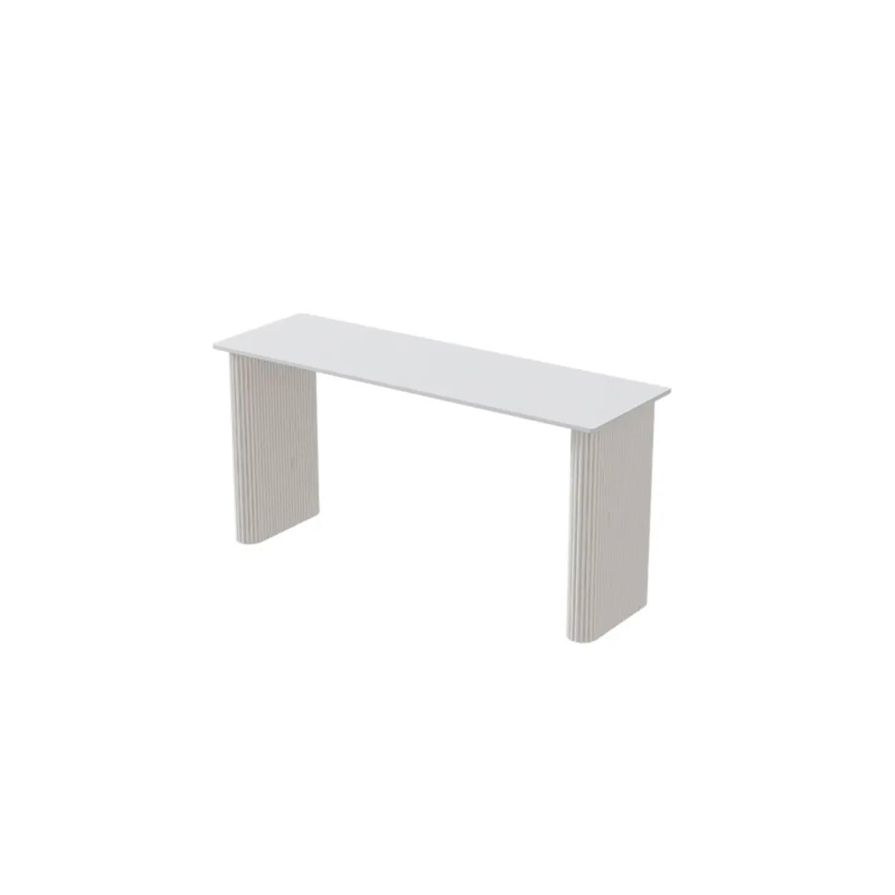 Glam White Stone Metal Striped Pillar Bar Tables