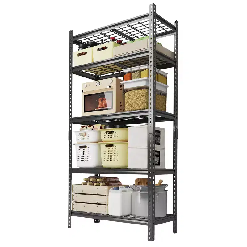 Shelving 2200 LBS Storage Shelves Adjustable Metal Shelving Unit Heavy Duty 5 Tier Metal Shelves for Garage Kitchen Pantry Warehouse Basement