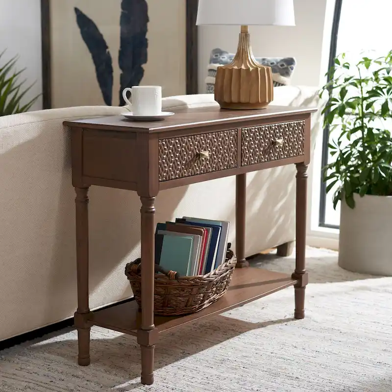 SAFAVIEH Salina 2-Drawer Console Table - 35.5