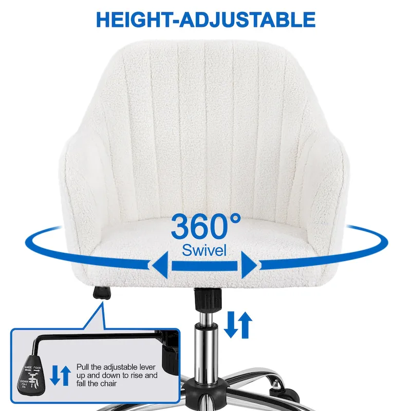 Height-Adjustable Swivel Office Chair