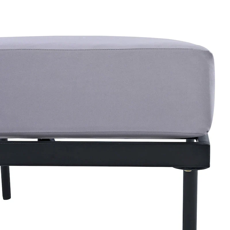 8-Piece Patio Sectional Sofa Set with Tempered Glass Coffee Table