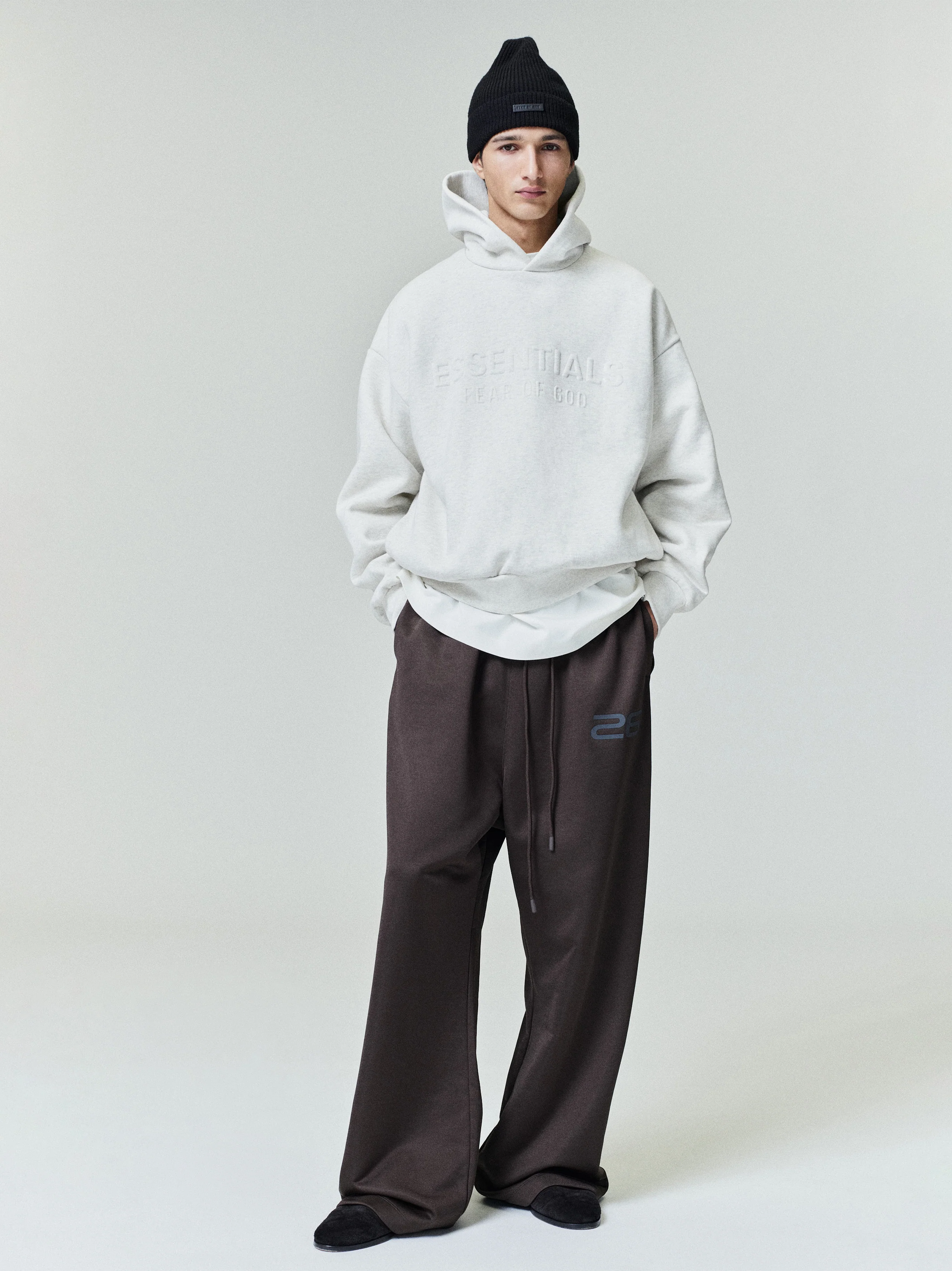 Embossed Essentials 90s Fit Hoodie