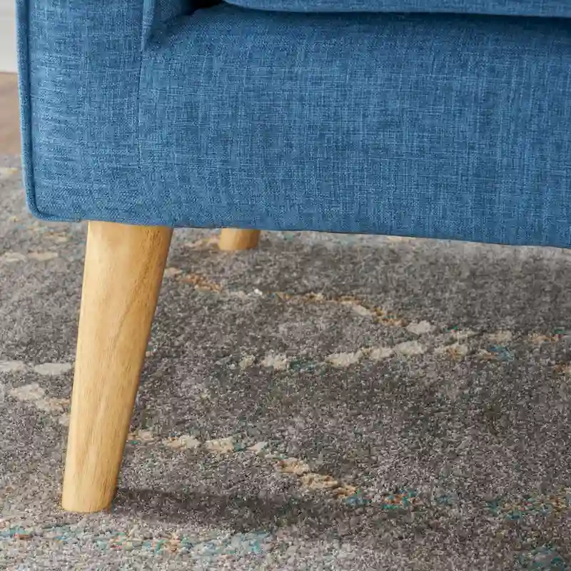 Mariah Mid-Century Fabric Loveseat by Christopher Knight Home