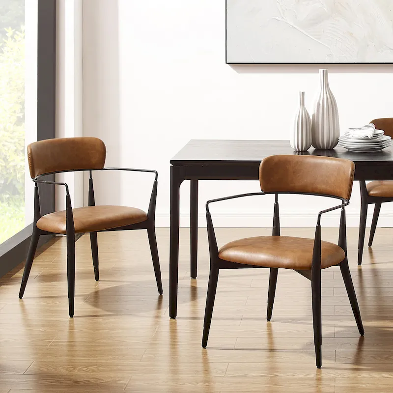 Art Leon Mid-century Solid Wood Accent Dining Chair (Set of 2)