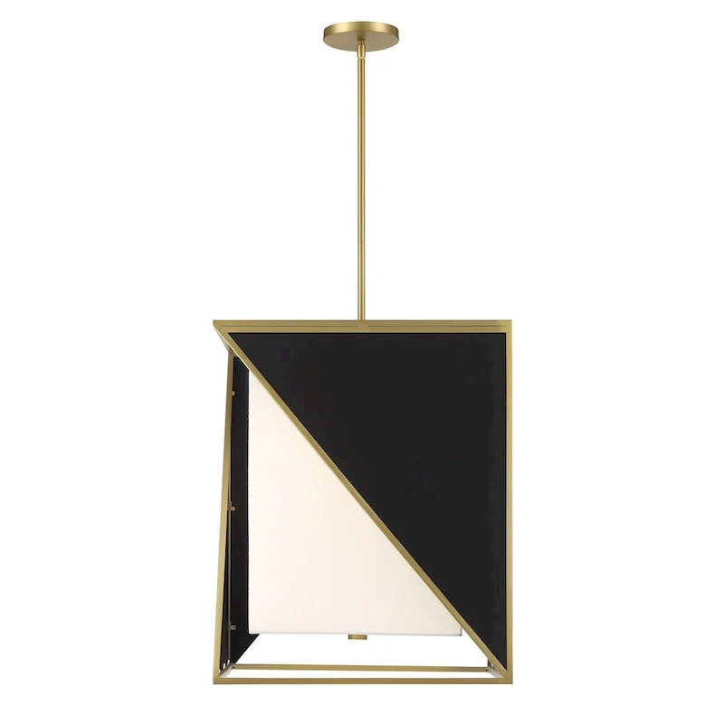 Metropolitan Aspect White Coal and Soft Brass LED Lights Pendant