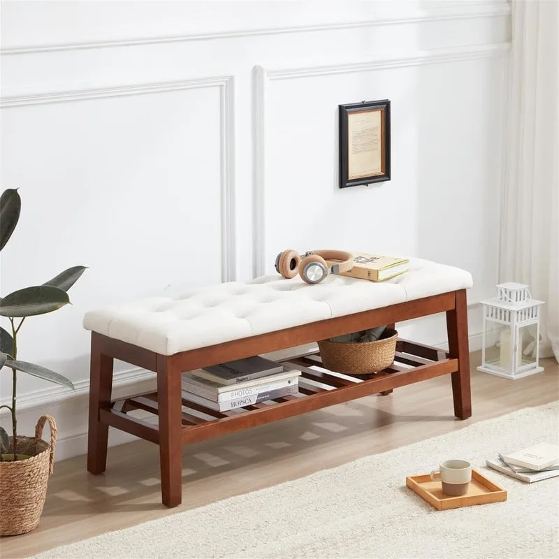 Shoe Bench Entryway - 43.3 D x 14 W x 18 H