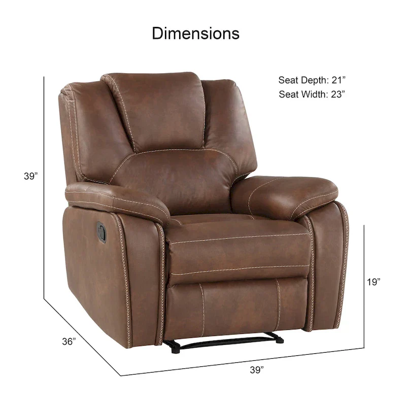 Steve Silver Kameryn Faux Leather Reclining 3-Piece Set