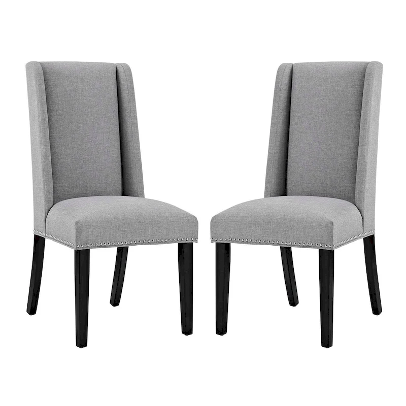 Modway Baron Fabric Upholstered Dining Chairs (Set of 2)