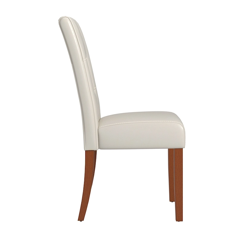 Alsace White Faux Leather Dining Chairs (Set of 2) by iNSPIRE Q Classic - Dining Chair